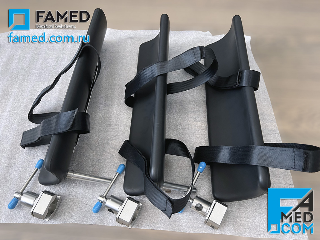 опора руки пациента PR-01.5 с мультипозиционным держателем WS-17.6 для операционного стола FAMED