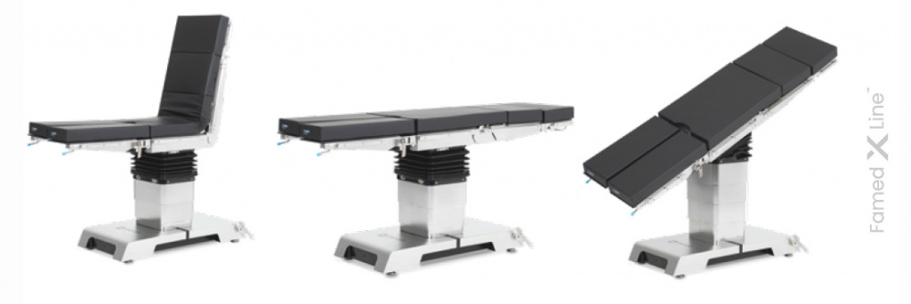 Операционный стол FAMED SU-05 на супернизком мобильном основании X-Line™