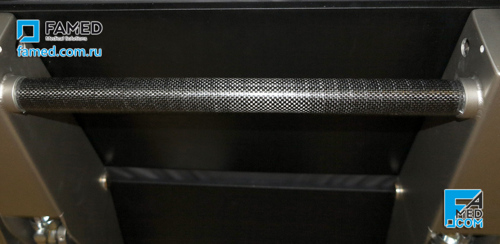 карбоновое поперечное усиление ложа в операционном столе SU-05 FAMED