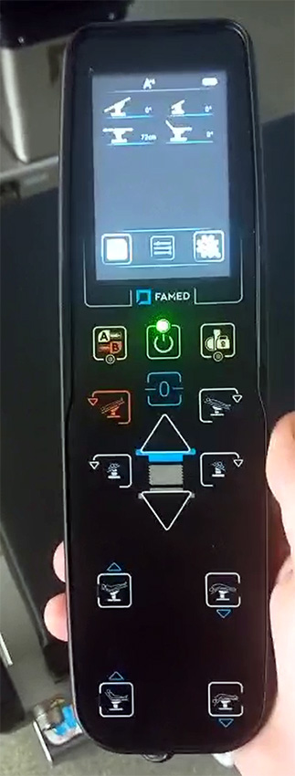 Пульт для операционного стола FAMED SU-03 с touch screen дисплеем, с выбором скорости регулировок и памятью на 10 положений