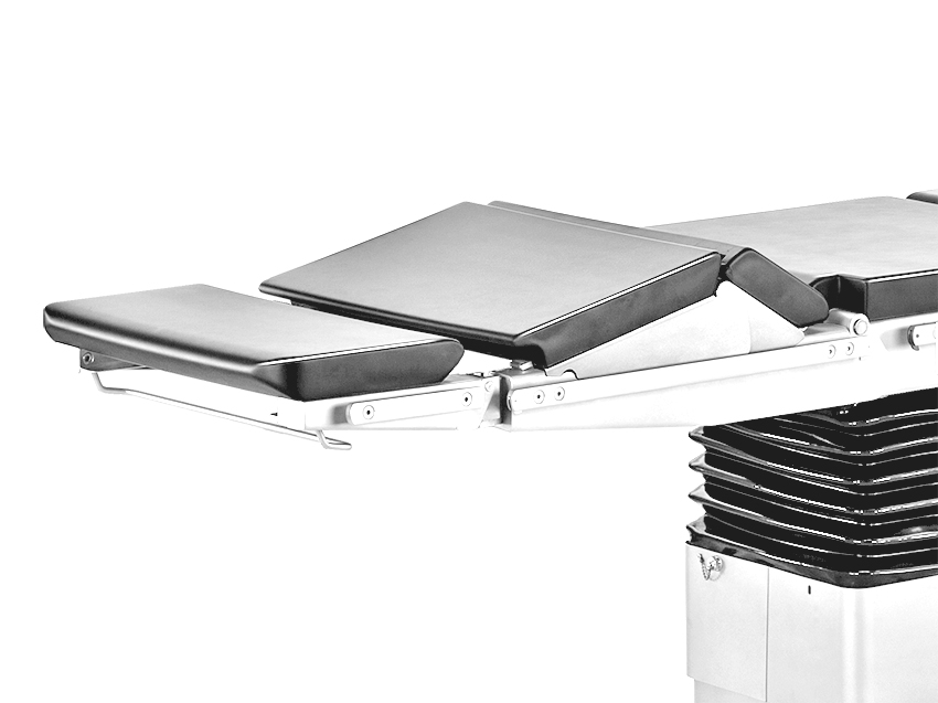 операционный стол FAMED SU-05 с разделенной секцией спины, электрогидравлическая регулировка торакального моста (почечный валик).jpg