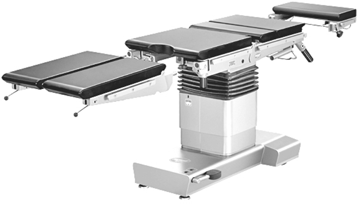 модульный операционный стол со съемными взаимозаменяемыми секциями