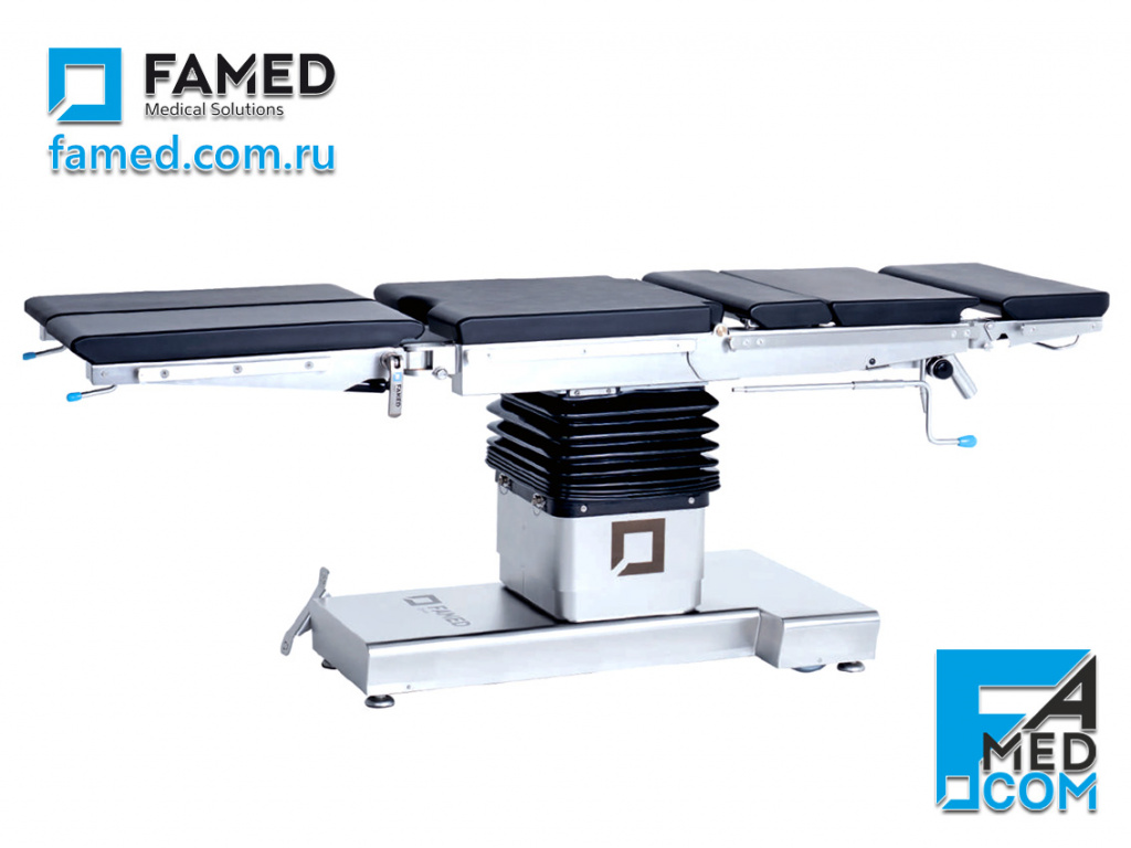 Операционный стол SU-03 с электрогидравлическими регулировками ложа и секции спины