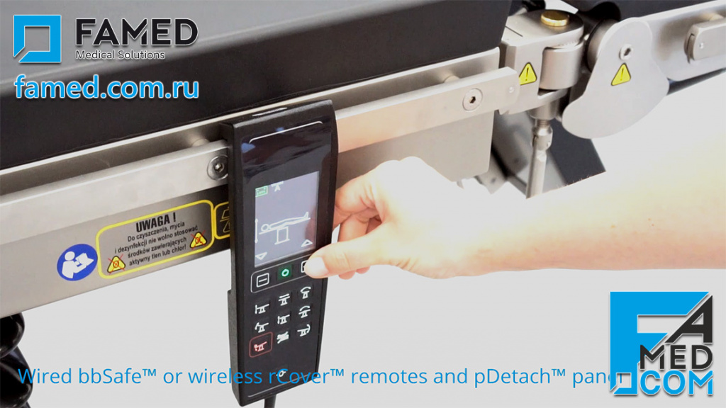 Видеообзор универсального электрогидравлического операционного стола SU-05 FAMED