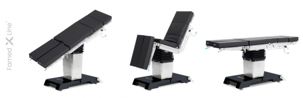Операционный стол FAMED SU-03 на мобильном основании X-Line™ 
