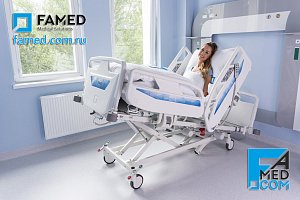Функциональная кровать NEXO FAMED (Польша) с электрическим управлением и памятью положений для ОРИТ и реабилитации