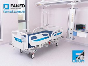 функциональная больничная кровать LE-12 в нижнем положении