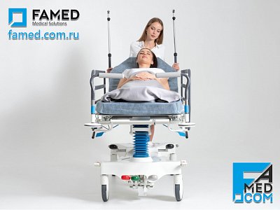 Каталка WP-09 FAMED на телескопических гидравлических колоннах