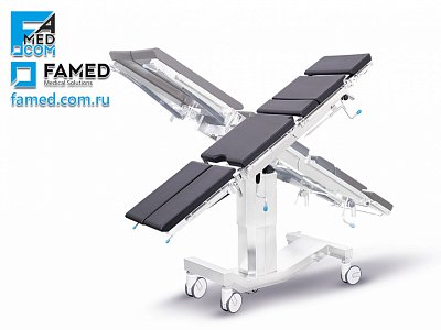 операционный стол FAMED SU-02 в положениях Тренделенбург и антиТренделенбург