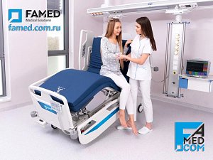 функциональная больничная кровать LE-12 в положении мобилизации пациента