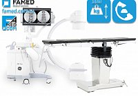 Операционный стол SU-03 FAMED предназначен для работы с рентгеновским аппаратом С-дуга