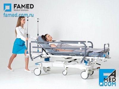 Каталка WP-09 FAMED на двух гидравлических колоннах