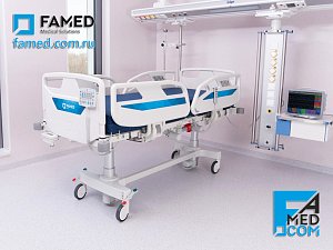 функциональная больничная кровать LE-12 в верхнем положении