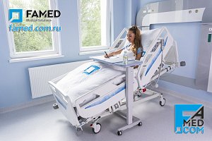 Функциональная кровать NEXO FAMED (Польша) с электрическим управлением и памятью положений для ОРИТ и реабилитации