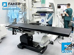 рентгенохирургический операционный стол FAMED SU-07 карбон 0,33mmAl