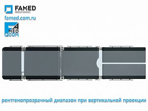 диапазон рентгенопрозрачности ложа операционного стола