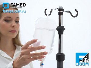 Складная инфузионная стойка для каталки WP-09 FAMED (опция)