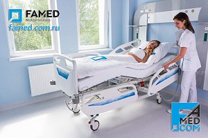 Функциональная кровать NEXO FAMED (Польша) с электрическим управлением и памятью положений для ОРИТ и реабилитации